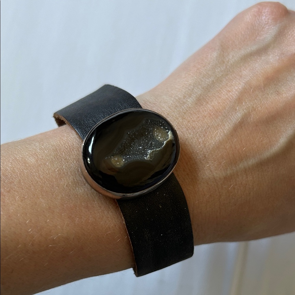 Black Wearable  handmade bracelet